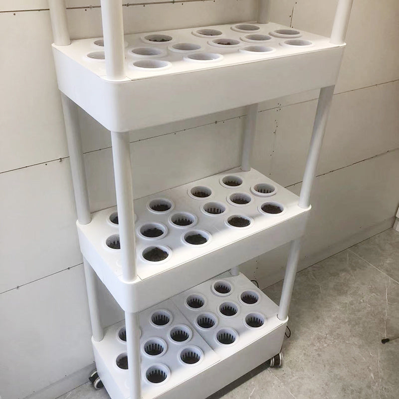 4 Layers 56 Holes Vertical Hydroponics Growing System with LED Light