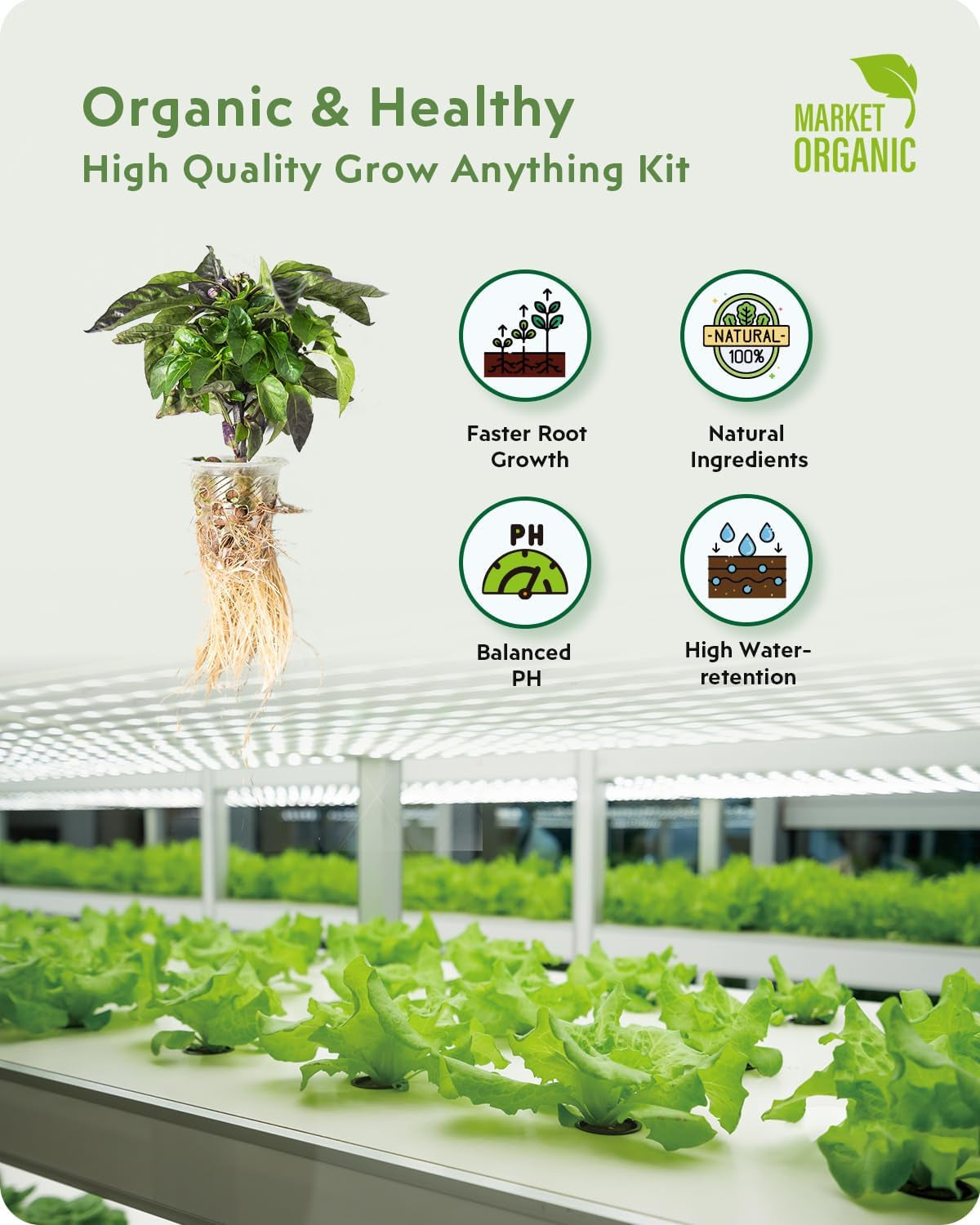 188Pcs Hydroponic Pods Supplies: Grow Anything Kit with 45 Grow Sponges, 45 Grow Baskets, 45 Grow Domes, 45 Pod Labels, 8 A&B Plant Food - Compatible Hydroponics Growing System Most Brands