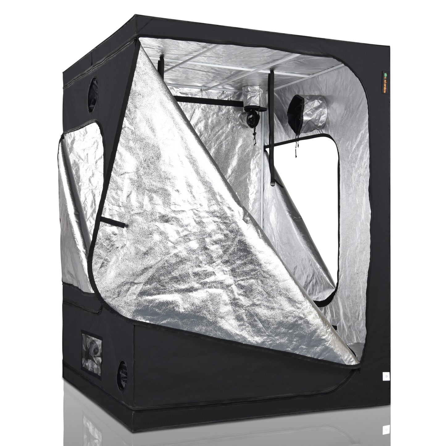 60x60x78in Lightproof & Durable Hydroponics Grow Tent with Reflective Interior, Easy Observation & Ventilation, Sturdy Frame for Indoor Plant Growing