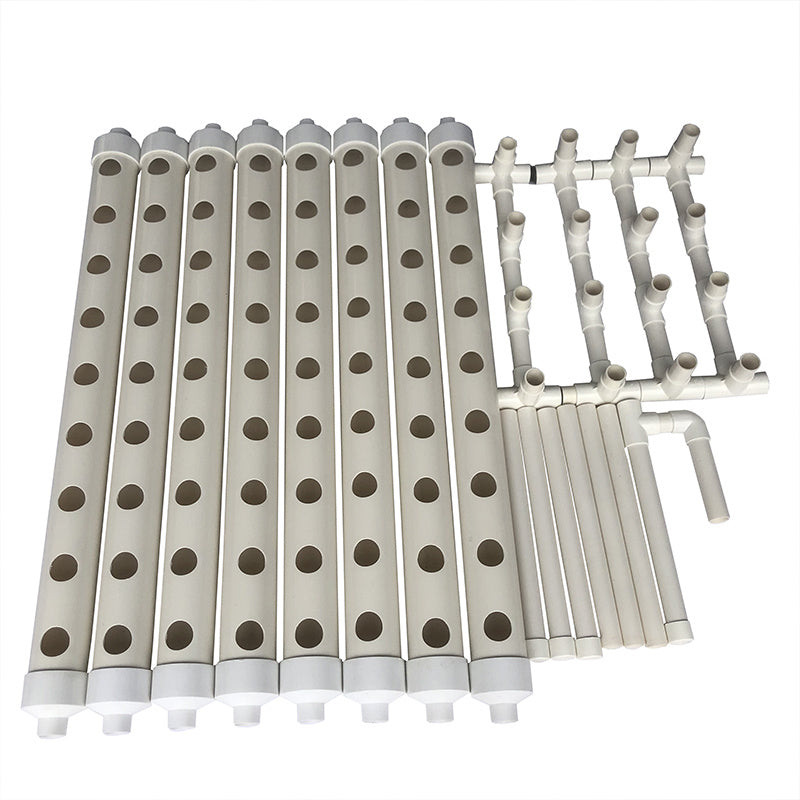 NEW Style NFT Hydroponics System with 108 Holes Kits,Vertical Hydroponic Growing Systems PVC Tube Plant Vegetable