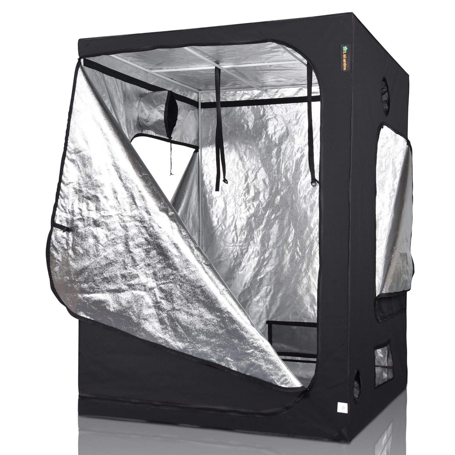 60x60x78in Lightproof & Durable Hydroponics Grow Tent with Reflective Interior, Easy Observation & Ventilation, Sturdy Frame for Indoor Plant Growing