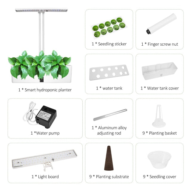 9 Smart Hydroponic Planters Growing System